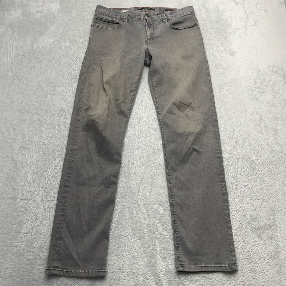 Alberto Luxury T400 DS Duel FX Denim Jeans Mens 31x32 Gray Cotton Regular Slim